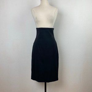 Avenue Montaigne Black High Waist Pencil Skirt 6